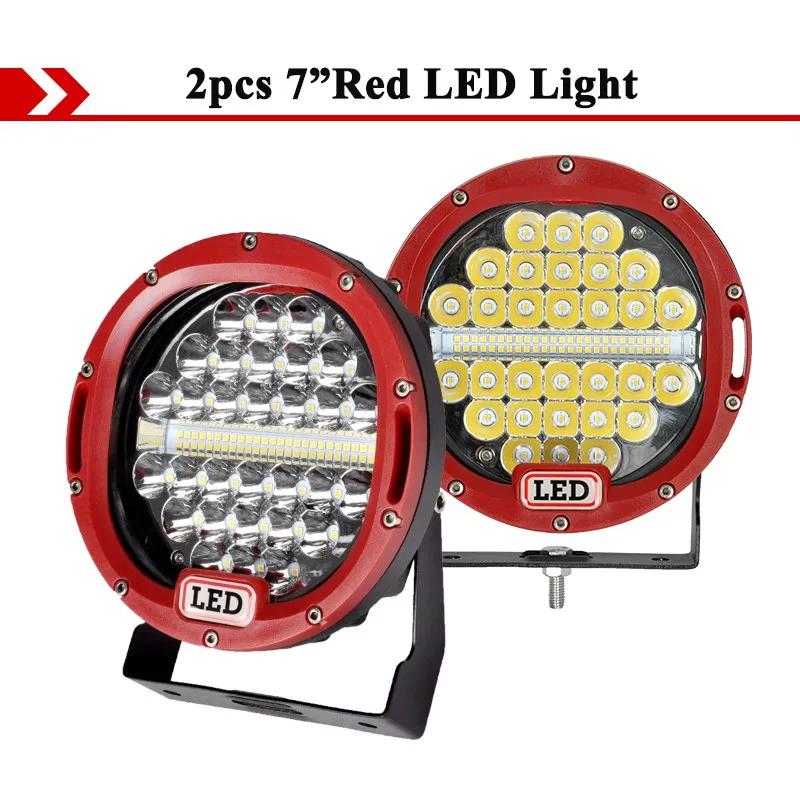 7 inch LED werklamp offroad 4x4 SUV bumper spotlights auto vrachtwagen dakdrager werklamp vrachtwagen bus LED rijverlichting