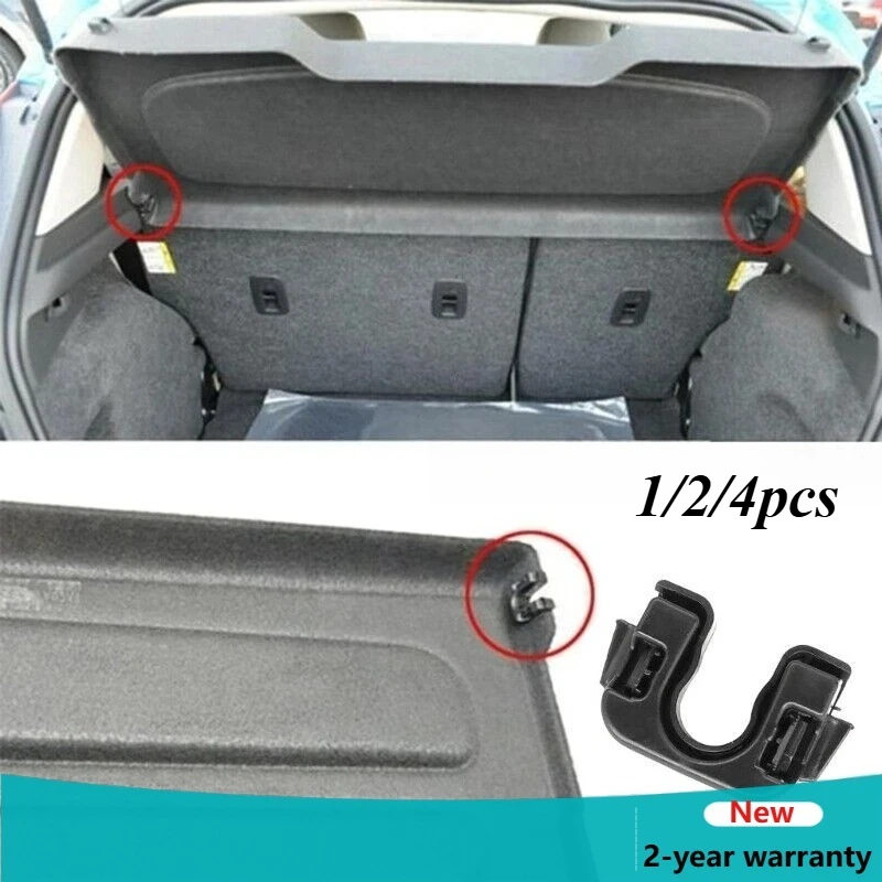 1/2/4pcs Car Rear Boot Trunk Load Cover Parcel Shelf Clip Plastic Shelf Clip 1539663 015532109E for Focus Fiesta New