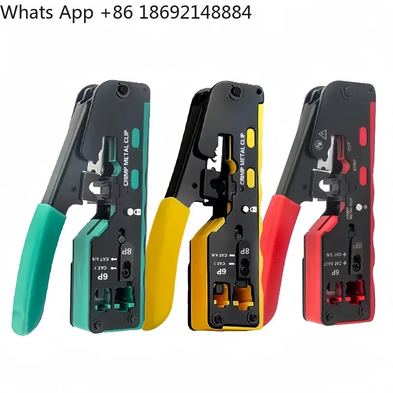 

Short Through-Hole Mesh Pliers for Perforated Crystal Head Pressing Line Multifunctional 6P8P Dual-Purpose Seven-Type Tool