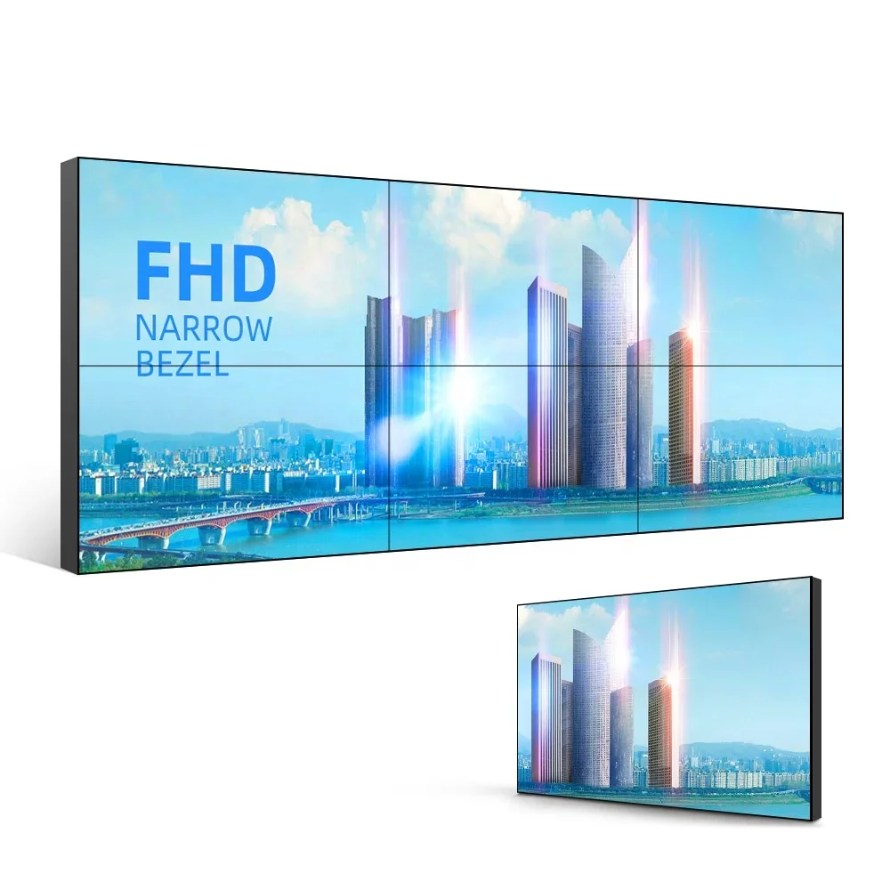 3x3 46 49 55 65 inch samsung flexible narrow bezel lcd hd 4k video wall