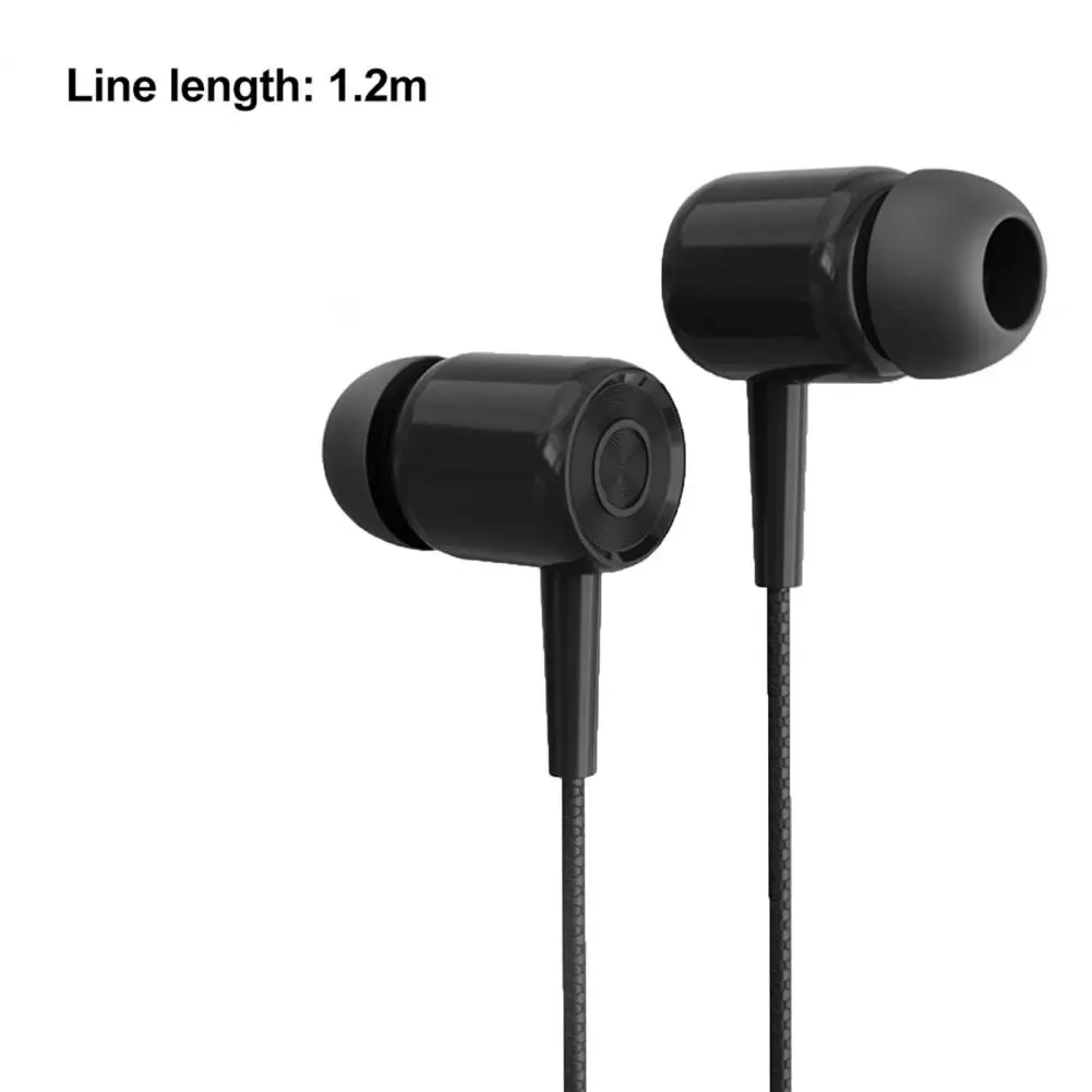 Wired Earbuds with Microphone 3.5mm Moving Coil Gaming Earphone Comfortable Lightweight Wired Headset for Mobile Phone