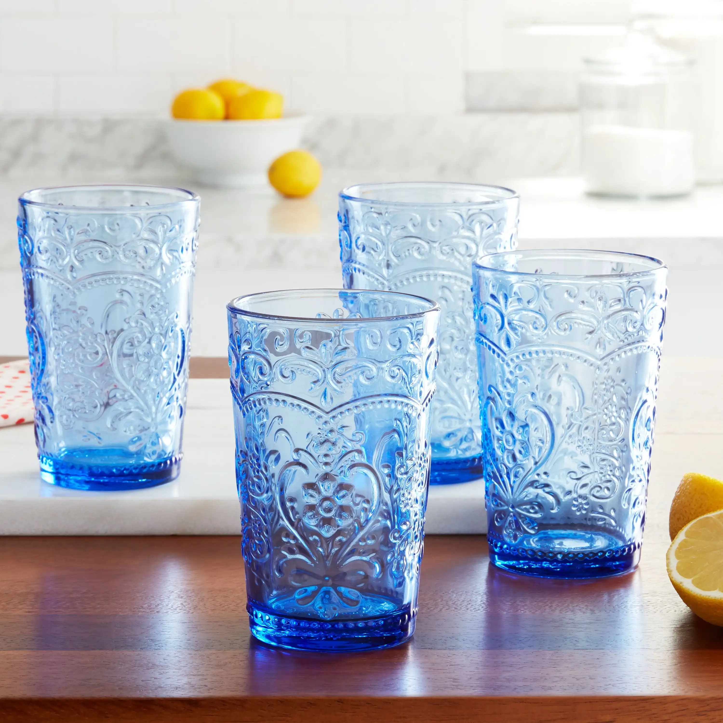 

Amelia Tumbler, Blue, Set of 4