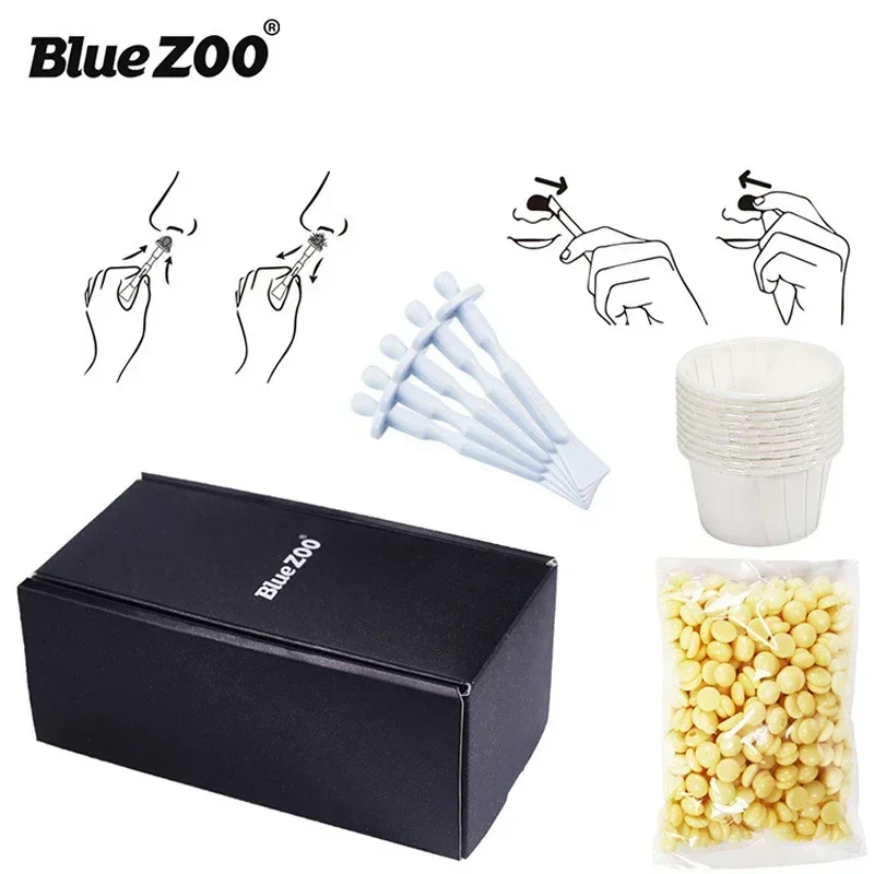 1/3Set 50g Nose Ear Hair Removal Wax Kit Painless & Easy Mens and Women Nasal Waxing Lightweight Portable Hair Removel Tools