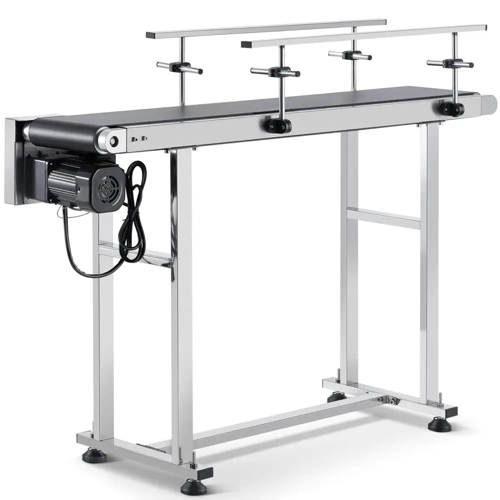 

Belt Conveyor, 47 x 7.8 inch Conveyor Table, Heavy Duty Stainless Steel Motorized Belt Conveyor for inkjet Coding Applications