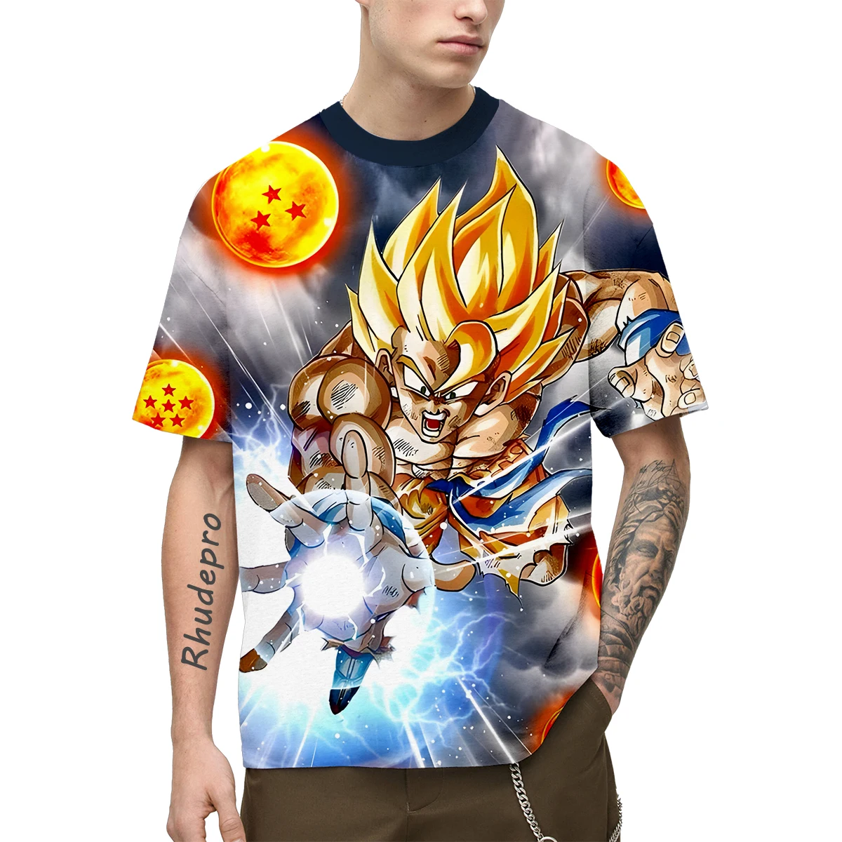 Summer New 2024 Hot Men Japan Anime Goku All Over 3D Print Cosplay Children Street T-Shirts Unisex Large Size Top