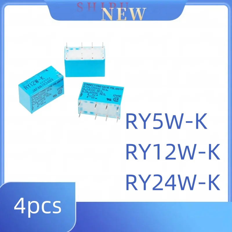 

4pcs RY5W-K RY12W-K RY24W-K 8-pin 1A relay 12V 24V