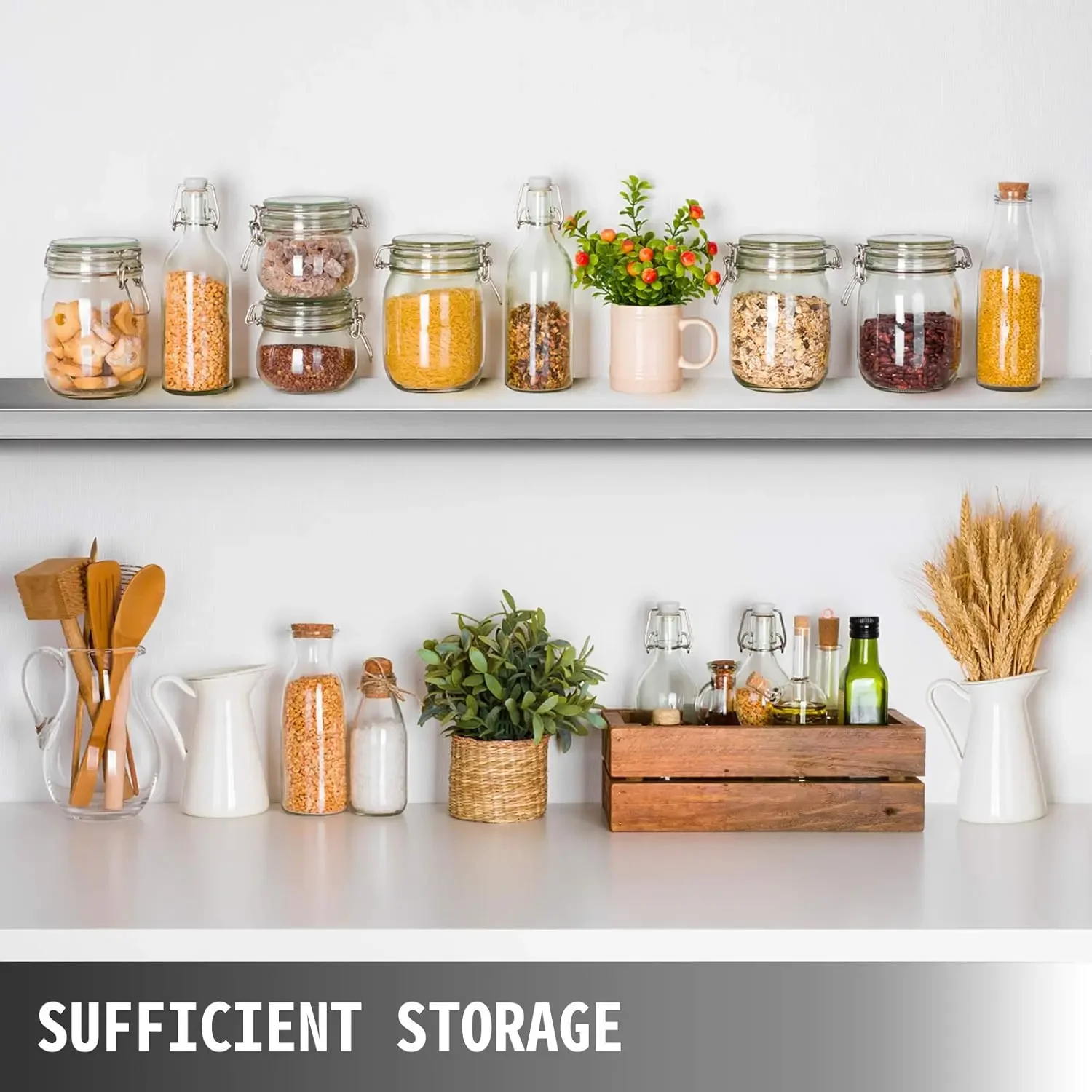 Concession Shelf 70.8L x 11.4W Inch with Stainless Steel Frame and Surface Board for Food Trailer Serving Window