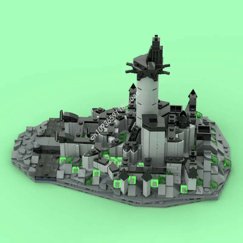 814 قطعة MOC Minas Morgul اللبنات اللورد حل المشكلة لعبة عيد الميلاد هدية الإبداع المراهق الكبار جامع