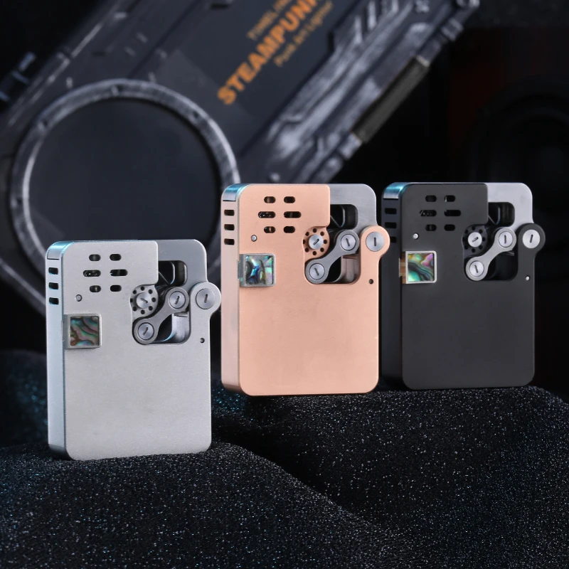 Genuine Color Shell Machine Kerosene Lighter Creative Mechanical Ejector Key Lighter Men\'s Series Gifts