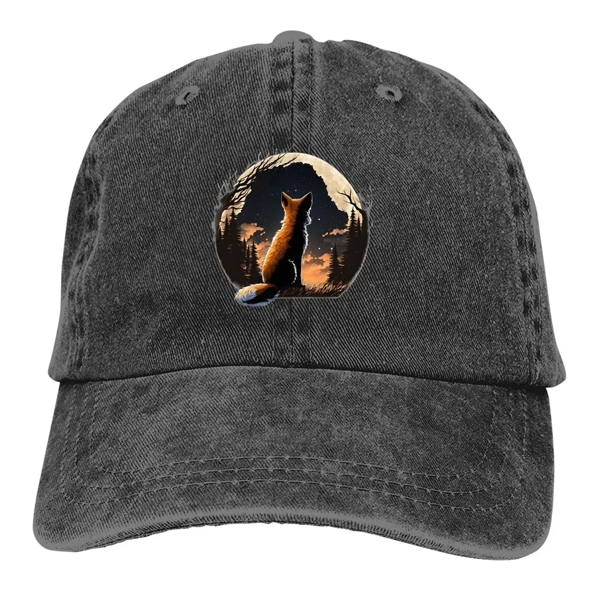 Watching Skies Baseball Cap Men Hats Women Visor Protection Snapback A Fox In The Wild Caps