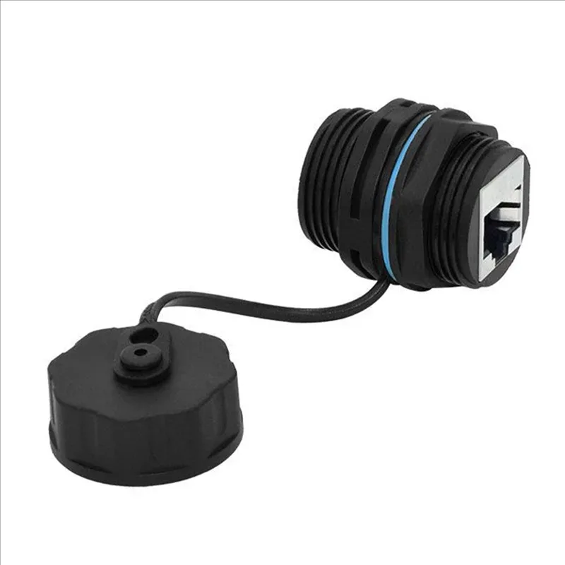 

8PCS RJ45 Panel Mount Coupler IP68 Shielded Ethernet LAN Through Connector for CAT5 CAT5E CAT6