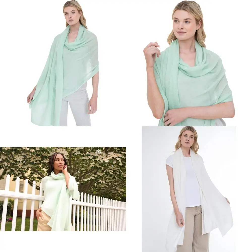 

Luxury Lightweight 100% Cashmere Travel Wrap - Ideal for Travelers Seeking Comfort and Style