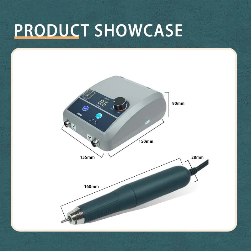 2028 300W Brushless Micromotor 10N.CM Handpiece Electric Jewelry Engraving Carving Polishing Machine Metal Drill Tool
