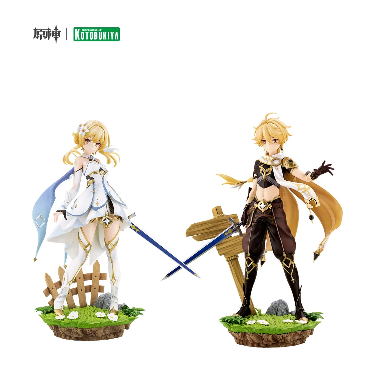 100% оригинал Kotobukiya MiHoYo Aether Lumine Genshin Impact 1/7 модель игрового персонажа Подвижная кукла художественная коллекция