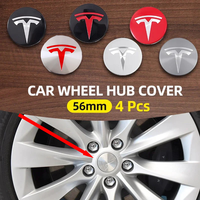 4PCS/Set 56MM GR Sport Emblem Wheel Center Hub Cap Car Rims Cover Hubcaps  For Tesla Model 3 Y X S