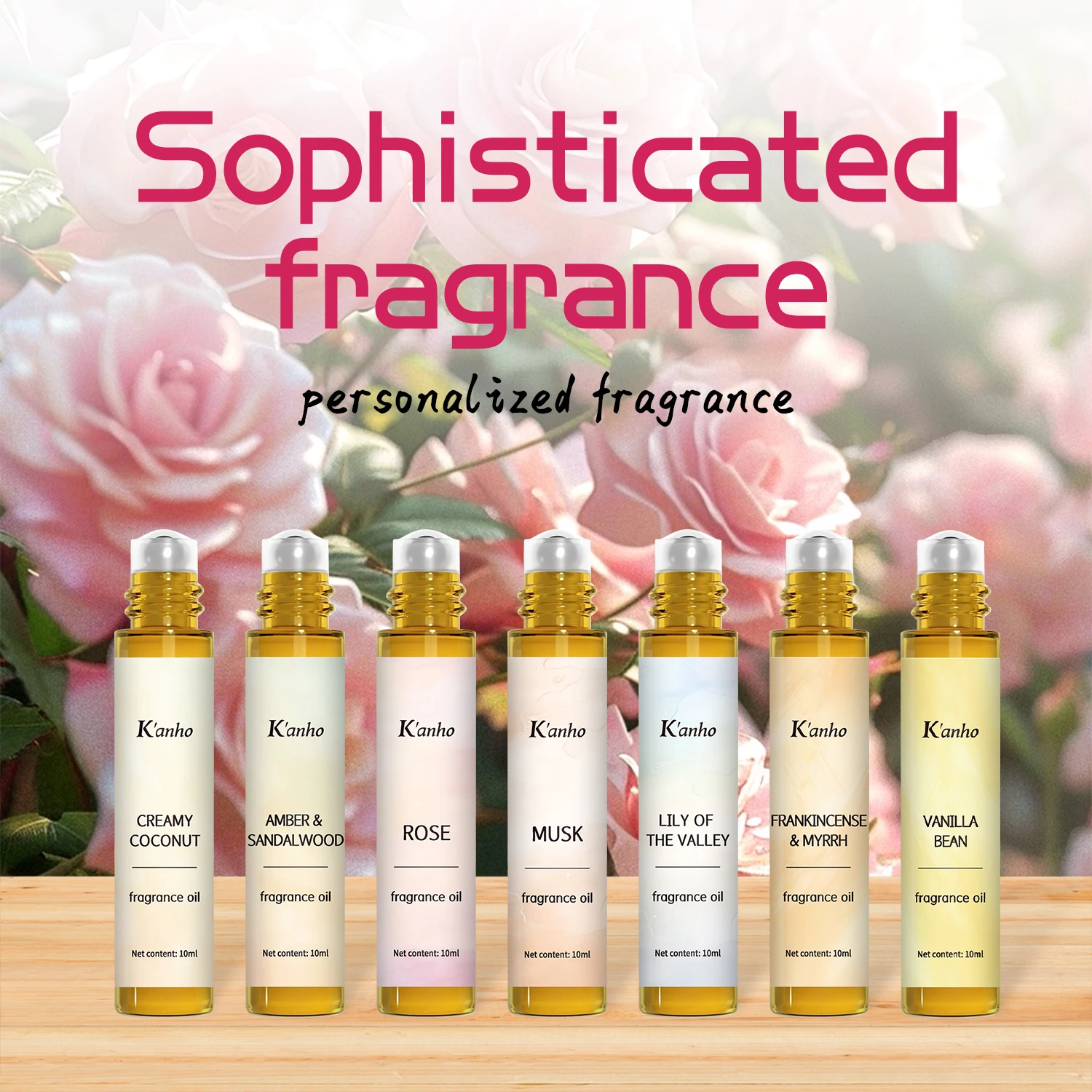 

10ml/0.33 fl.oz Roll-on Oil for Men Women Charming Fragrances Natural Ingredients Essential Oil Skin Body Face Hands Foot Aroma