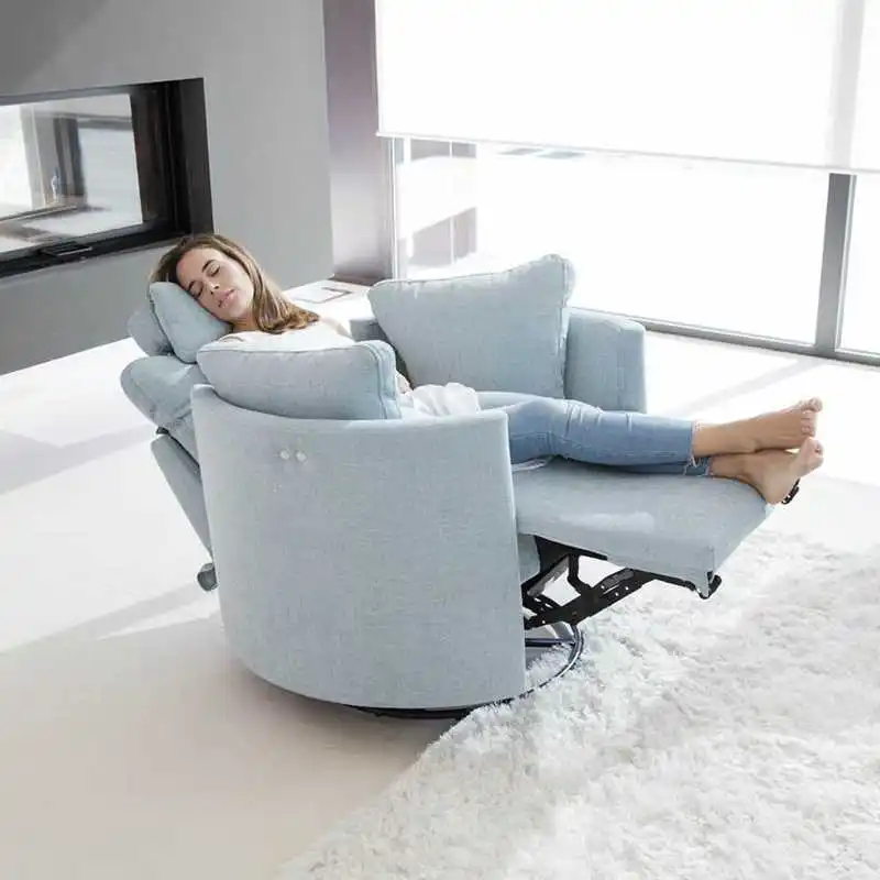 

Modern simple export Internet celebrity function electric fabric sofa Nordic single lazy leisure reclining rocking chair