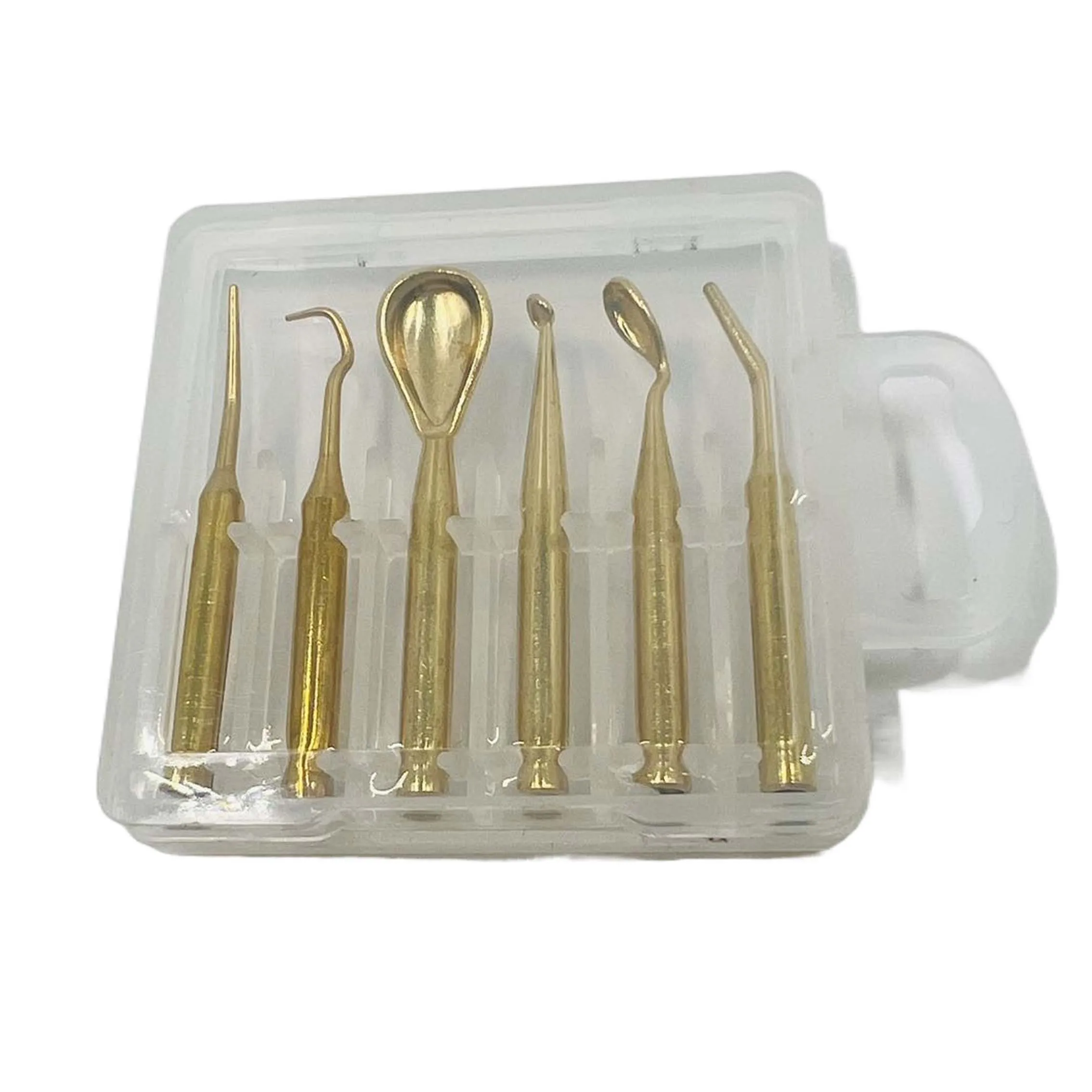 6pcs/box Dental Electric Waxer Tips Dental Wax Carving Knife Pen Pencil Copper Tips For SJK Lab
