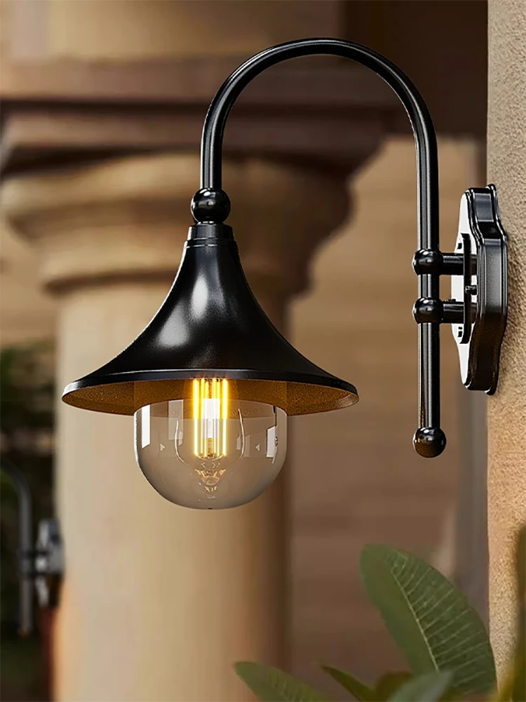 

Waterproof Solar Outdoor Wall Lamp, Energy Saving Light for Courtyard, Balcony, Garden, Villa Entrance & Exterior Corridor Decor