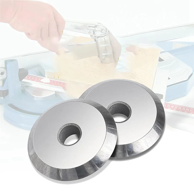 ABUL-For Sigma-Pull Handle Tile Cutter Scoring Wheel Replacement, 13Mm, Alloy Steel, Silver, 10-Pack