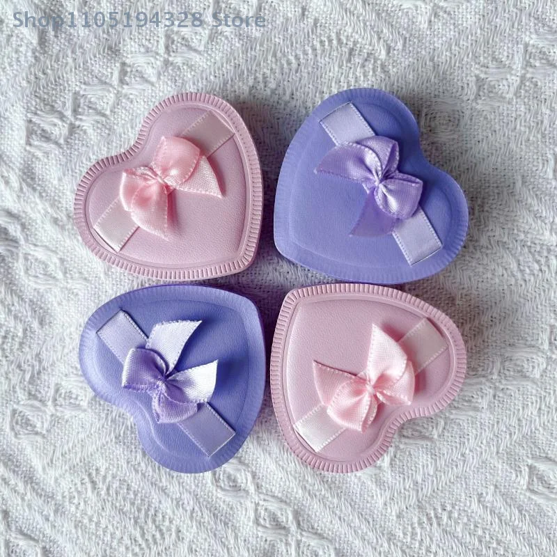 [MP]1/2/5pcs Reusable Dry Wet Dual Use Heart Shaped Makeup Sponge Puff Candy Puff Liquid Foundation Powder Cosmetic