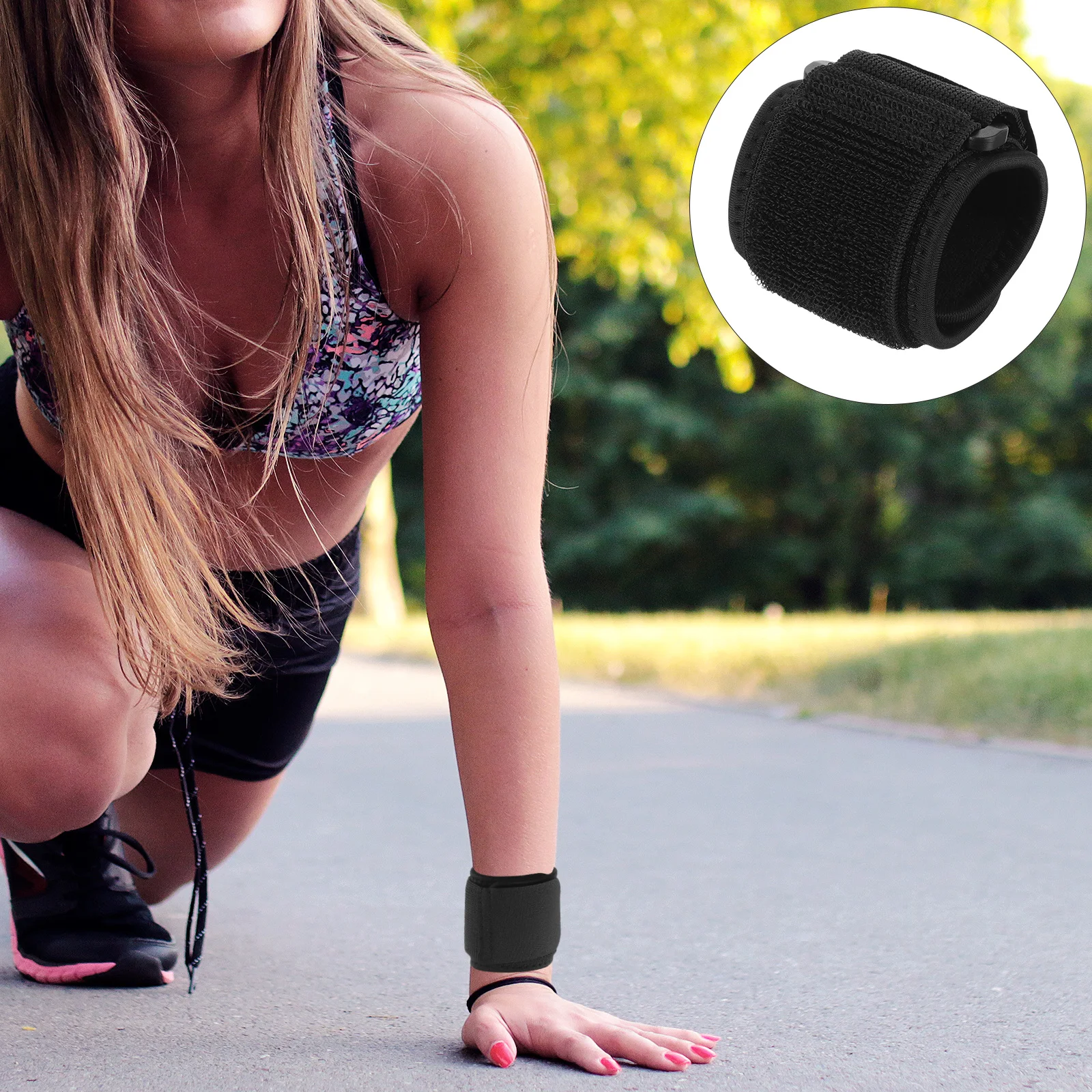 

Adjustable Breathable Wrist Protector Sports Wrist Support Compression Strap for Fitness Running Badminton Cycling