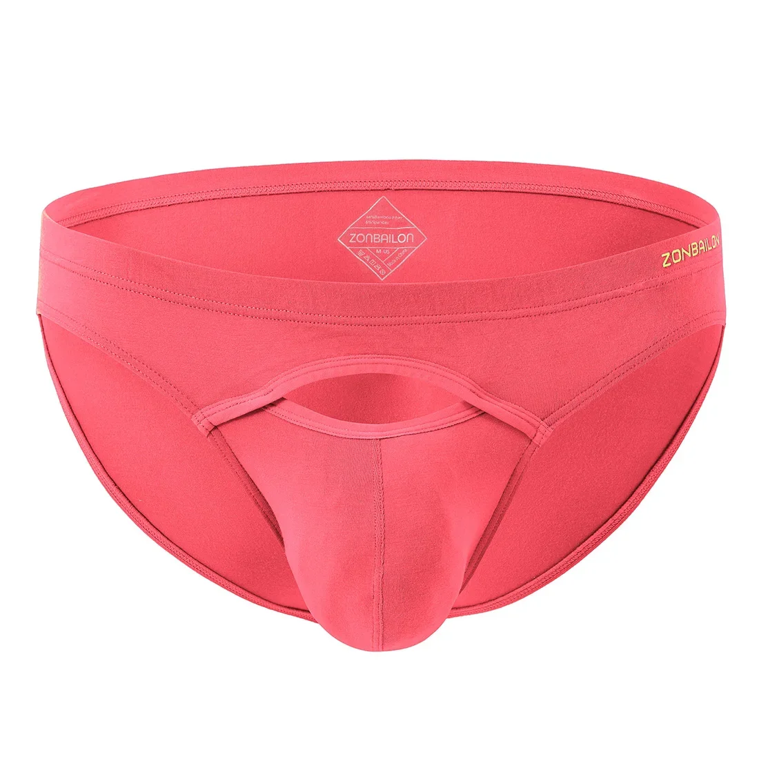 Jinshi Mens Briefs Open Flying Underwear Bamboo Sexy Mens Briefs Breathable Comfortable Mens Panties