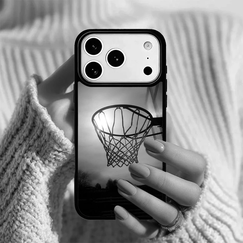 Basketball Ball pattern Phone Case for iPhone 17 air 16e 15 14 13 Pro Max 12 11 X XR XS SE2020 6 8 7 Plus Cover﻿﻿﻿﻿