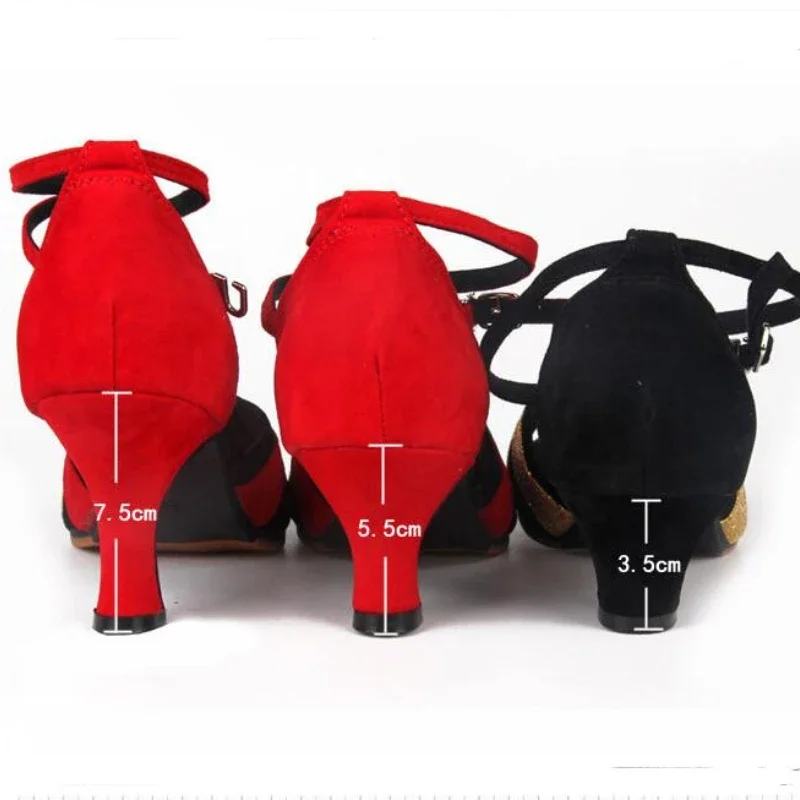 XIHAHA Nieuwe Latin Dansschoenen Vrouwen Ballroom Schoenen Dames Vrouw Dansen voor Meisjes Sneaker Hoge Hak Praktijk Latin Schoenen
