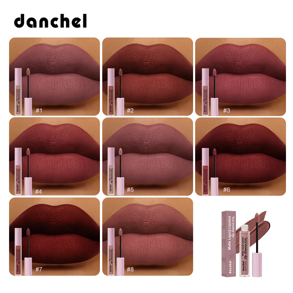 Matte Velvet Liquid Lipstick Long Lasting No Transfer Non Stick Cup Smudge Proof  Anti Crack Waterproof Lip Gloss Makeup - view 3