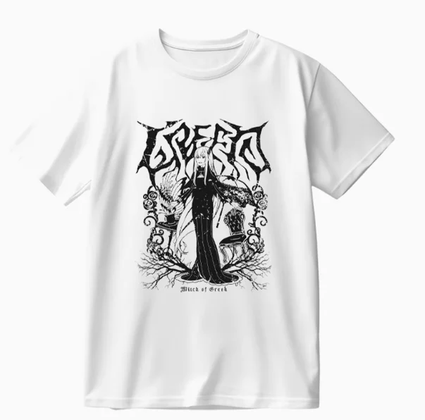 Anime Re:Life in a different world from zero Echidna Short Sleeve T-shirt Summer Cosplay Costume Casual Student Loose Tops