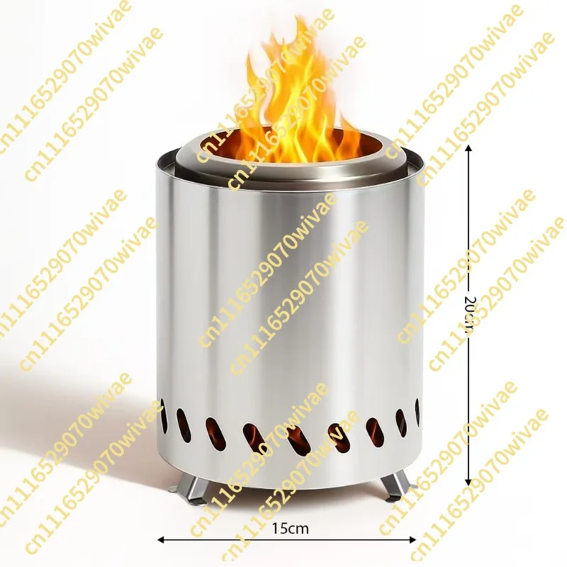 wood stove courtyard camping bonfire stove manufacturer durable Large outdoor stainless steel smokeless