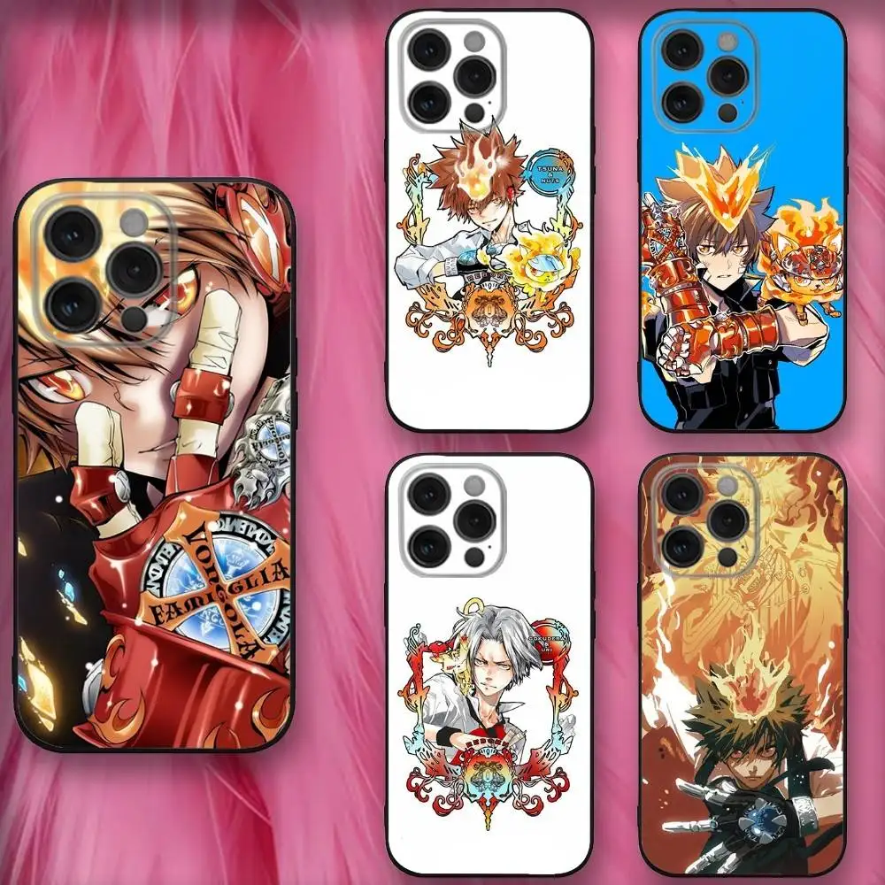 

H-Hitmans Anime R-Reborns Phone Case For iPhone 16,se4,15,14,13,12,11,Pro,X,XS,Max,XR,Plus,Mini Soft Black Cover