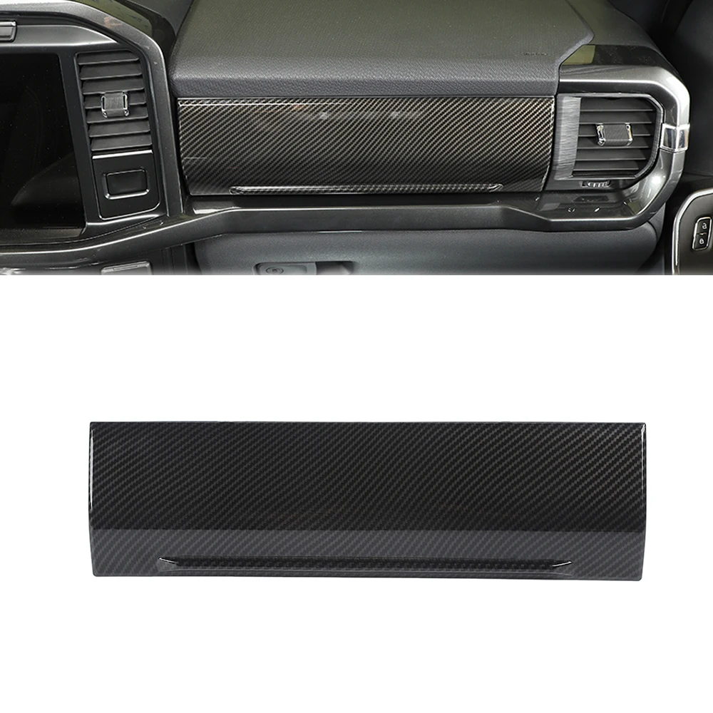 

Car Center Console Storage Compartment Passenger for Ford F-150 2021 2022 2023 Interior Accessories Moulding ABS Carbon Fiber