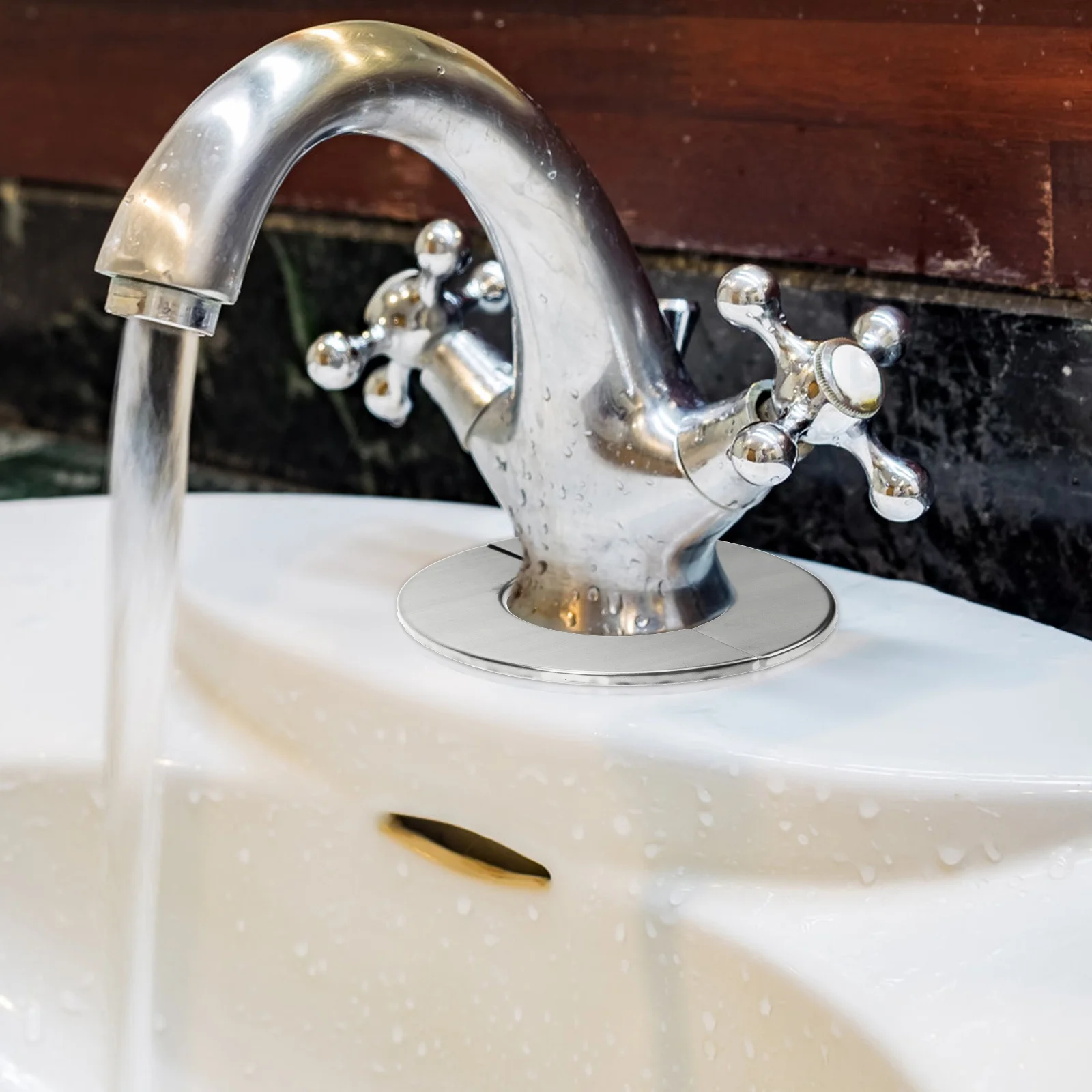 

4Pcs Escutcheon Plate Covers Stainless Steel Durable Wall Split Flanges Plumbing Cover for Water Gas Heating Faucets Drain Angle