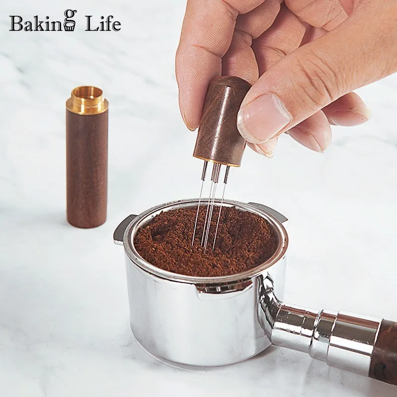 Stainless Steel Coffee Powder Tamper Espresso Powder Stirrer Distributor Leveler WDT Tools Cafe Stirring Barista Accessories