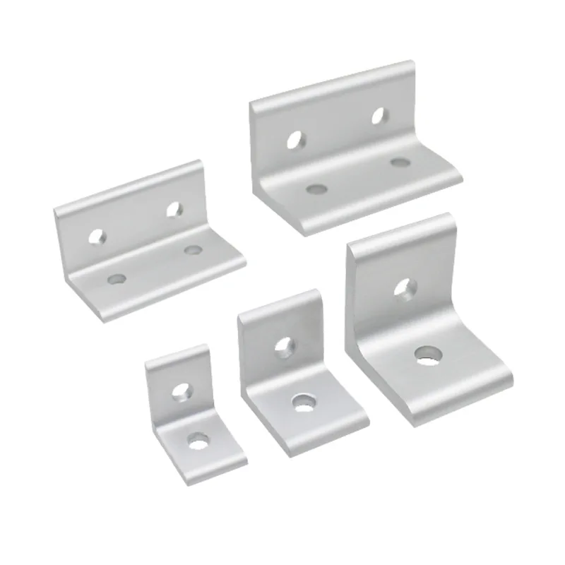2020 3030 4040 4545 Aluminum Extrusion Profile Aluminum Alloy 2 Hole 90 degreee Inside Corner Bracket view 2