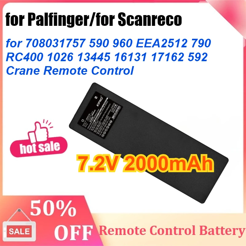 

For Palfinger for Scanreco 708031757 590 960 EEA2512 790 RC400 1026 13445 16131 17162 592 Crane Remote Control Battery