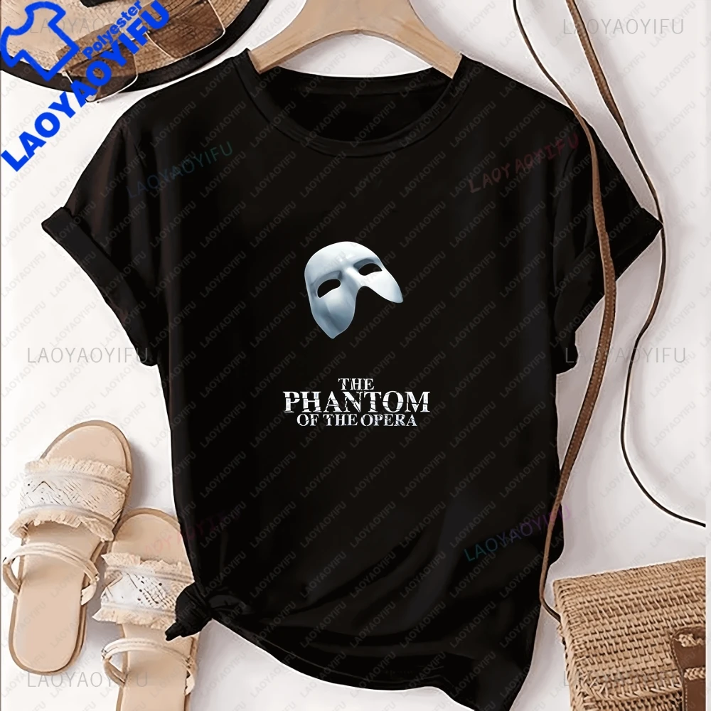 Musical -THE PHANTOM OF THE OPERA: Summer Trendy Sleeves, Unisinc-use Shirts, Patterned Large T-shirts