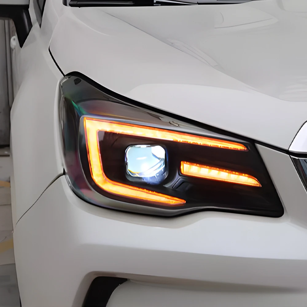 For Subaru Forester 2013-2016 Auto Headlights Assembly Upgrade New Style LED Projector Lens Plug and Play Car Tools Accessories