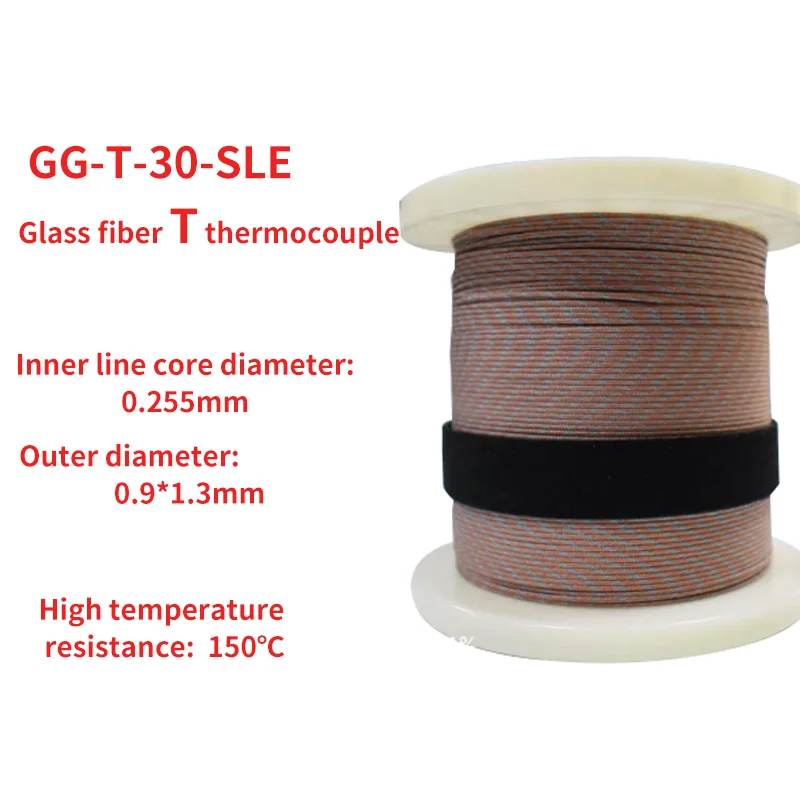 

GG-T-24/30/36-SLE High Temperature Resistance 150°C Temperature Extension Wire Cable 1000 Feet Thermocouple Compensating Wires