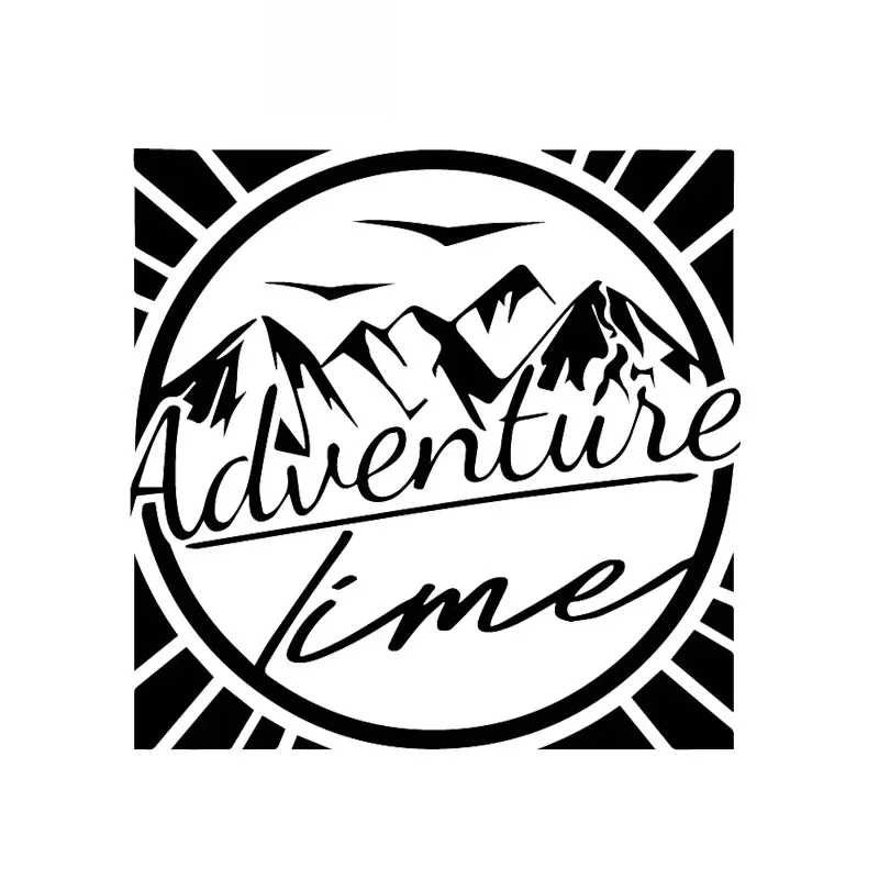 

Наклейка «Храбрые горные приключения», высокое качество, украшение автомобиля, индивидуальная ПВХ, водонепроницаемая наклейка на окно автомобиля, черный/белый, 15 см * 15 см