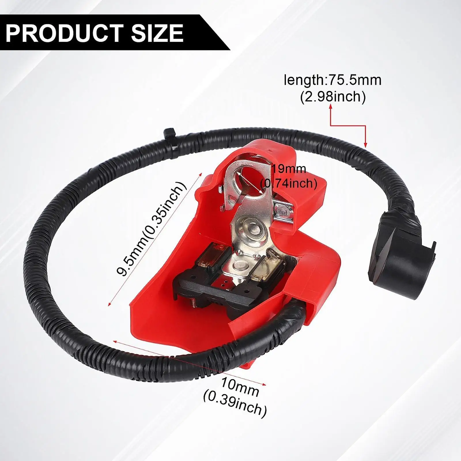 

Positive Battery Cable Fuse Terminal Sturdy Replacement Block Terminal for Ford Fusion MKZ 2007 2012