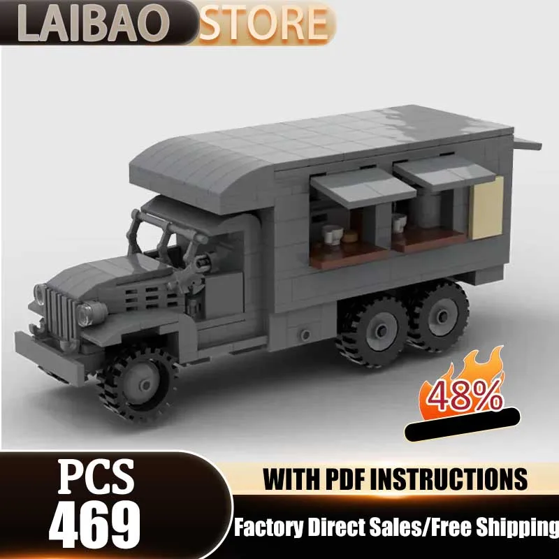 

Конструктор City Vehicle Model Moc: Модульные блоки GMC CCKW Club Service Car Technology. Подарок на Рождество. Наборы для сборки DIY.