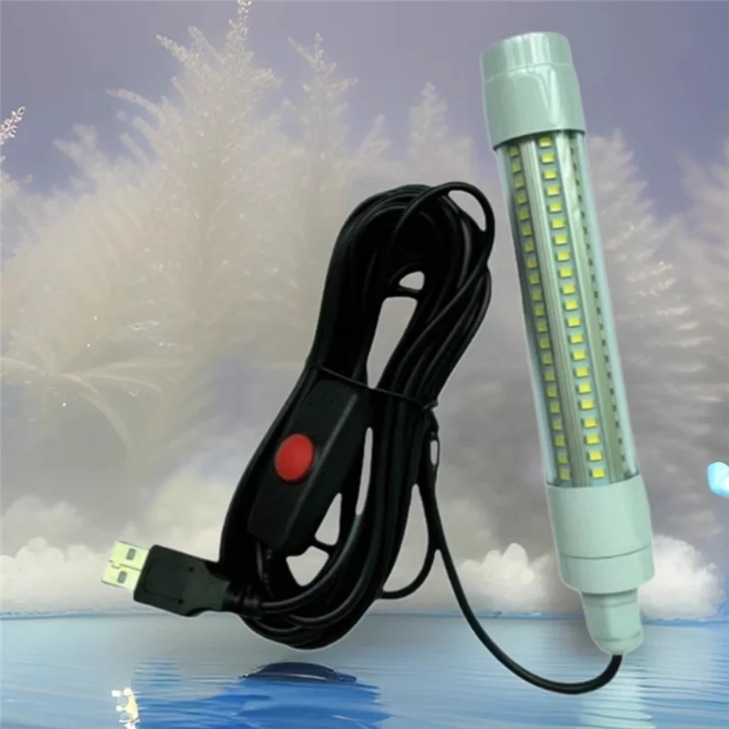 USB الأسماك جذب ضوء في الهواء الطلق LED سطوع عالية تحت الماء جذب ضوء طوف الصيد لمياه البحر العذبة