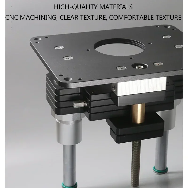107 Kit Heavy Duty Woodworking Lifting Flip-Chip Engraving Machine Trimming Bakelite Milling Aluminum Gasket Tenoning Table