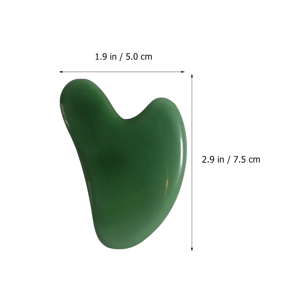 Natuurlijke Jade Guasha Board Hartvormige Gua Sha Gezichtshulpmiddel Voor Gezicht Lichaamsmassage Schrapen Bloedcirculatie Huidverzorging