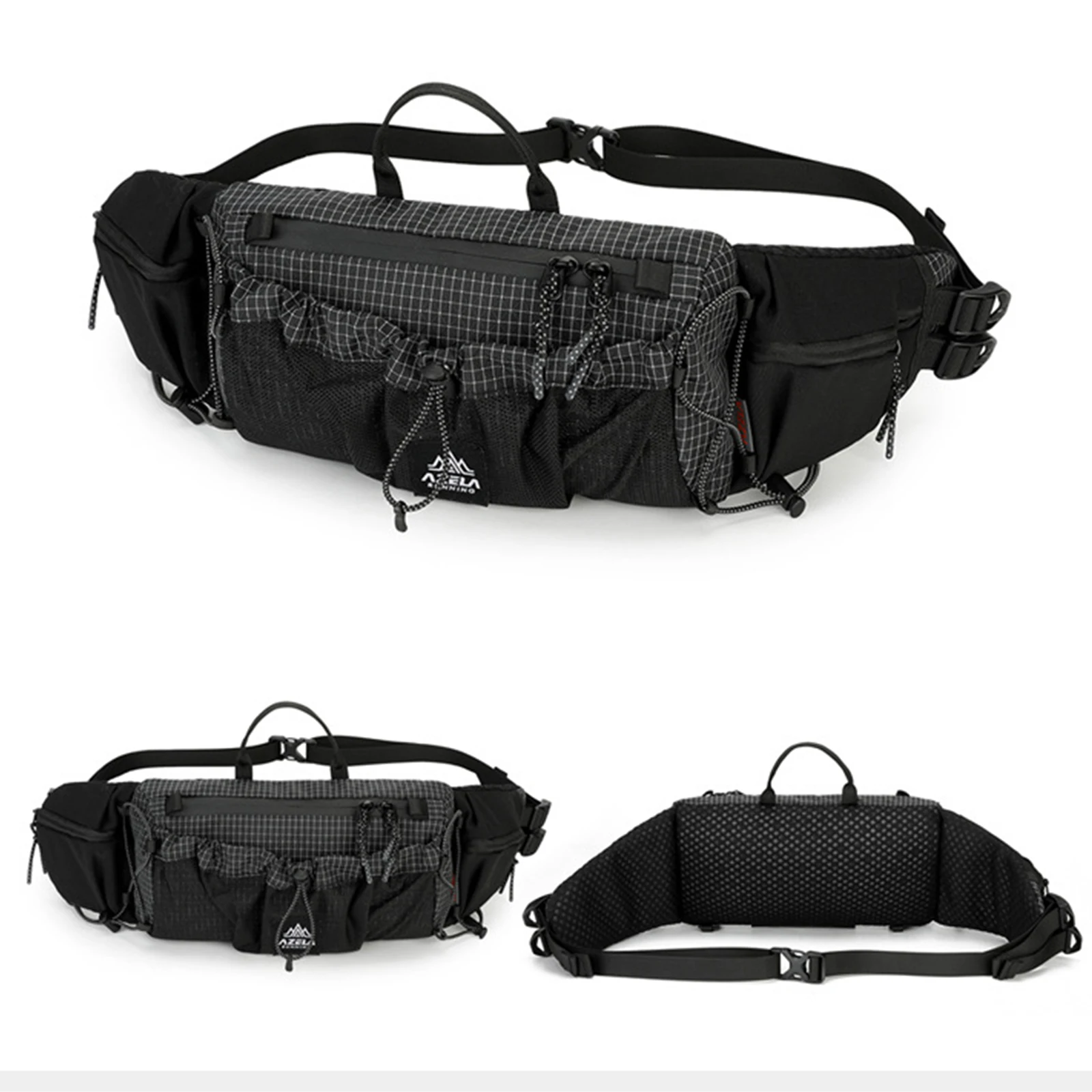 Lightweight Cycling Chest Bag Sports Crossbody Bags Water Bottle Carrying Waist Bags For Hiking/Mountaineering/Travel/Cycling