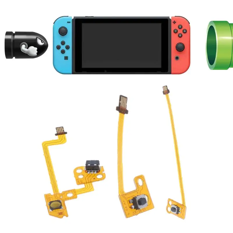 ZR/ZL Button Flex Cable Replacement Repair Parts Spare Accessory for NS Switch Joy Con Game Controller K1KF