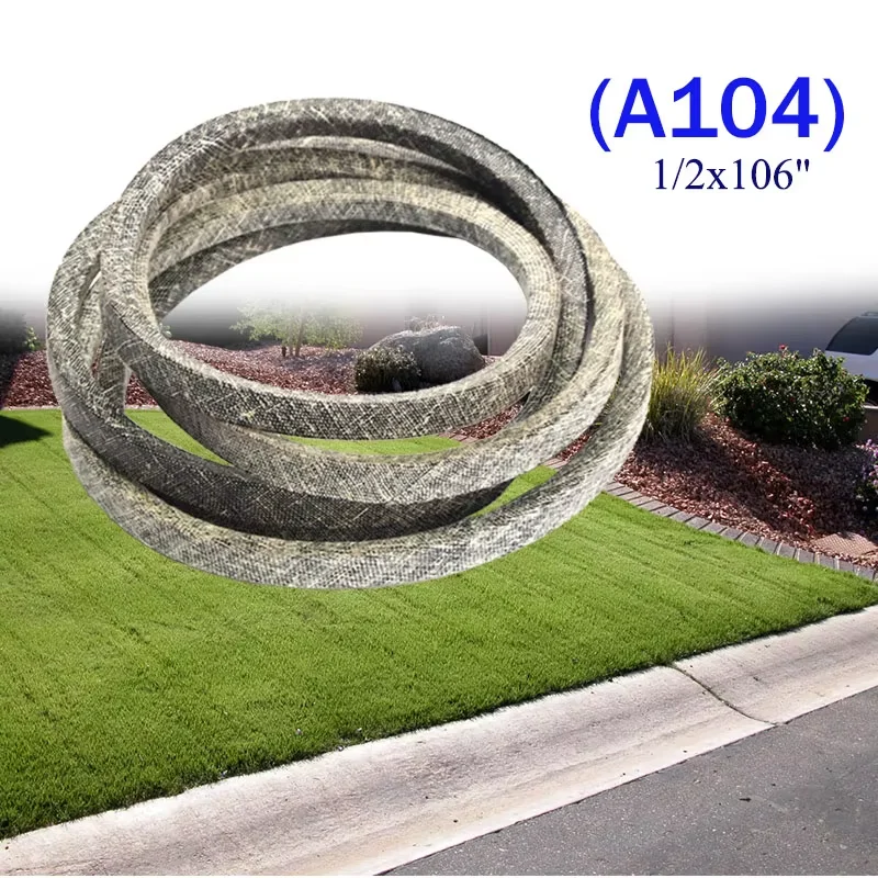 Replacement Belt for C/RAFTSMAN 46' 405143 532405143 584453101 & Fits for P/OULAN H/USQVARNA 1/2x106' (A104) Made with K/Evlar